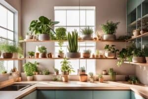 creative kitchen plant display ideas kqy